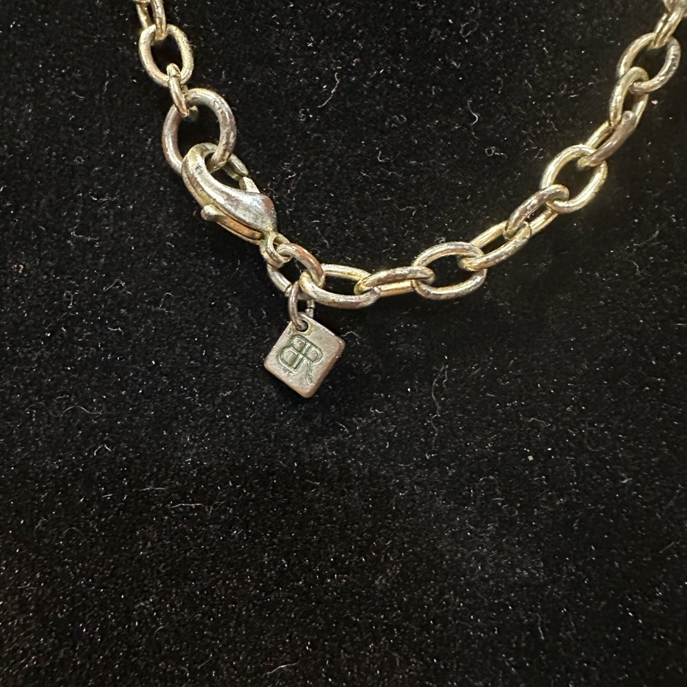 32” BR Goldtone and Turquoise Necklace - Picture 4 of 5